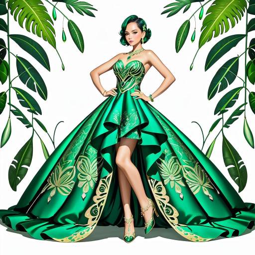 Exotic Amazonian Beauty in Satin Gown Exotic Amazonian Beauty in Satin Gown