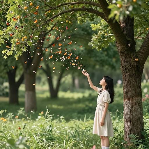 Butterfly-Exploding Fruit Trees