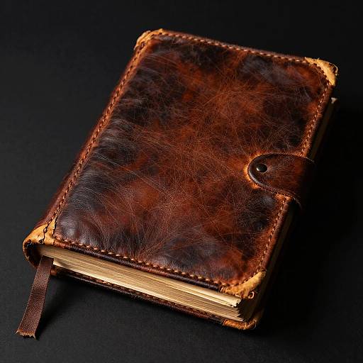 Chiaroscuro Vintage Leather-Bound Journal