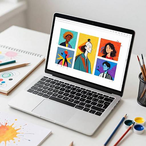 Creative AI Art Studio Scene