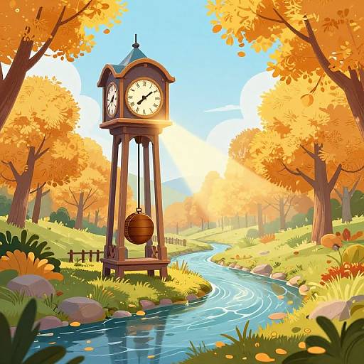 Whimsical Clock Tower by Autumn Stream