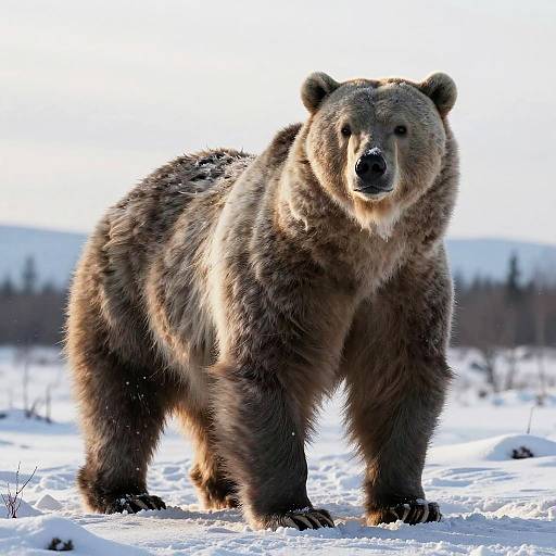 Majestic Bear-Warrior Hybrid in Tundra