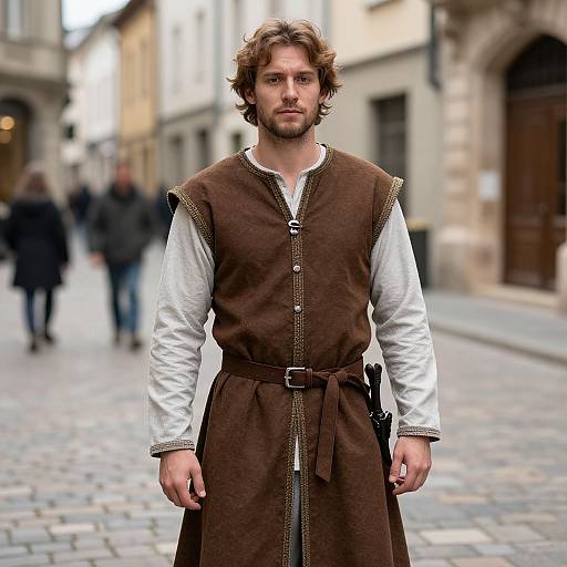 Medieval Man in Role Playing Costume