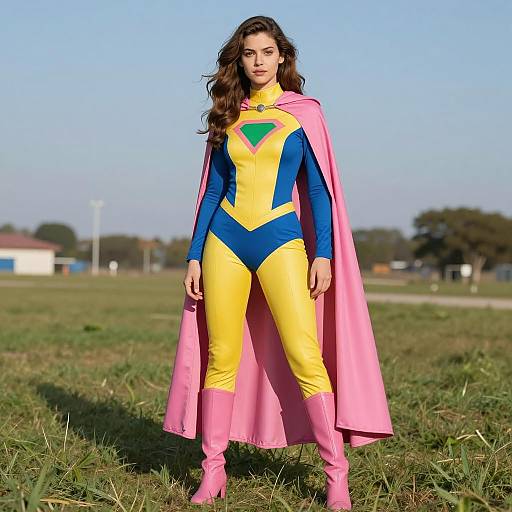 Photorealistic Young Female Superhero