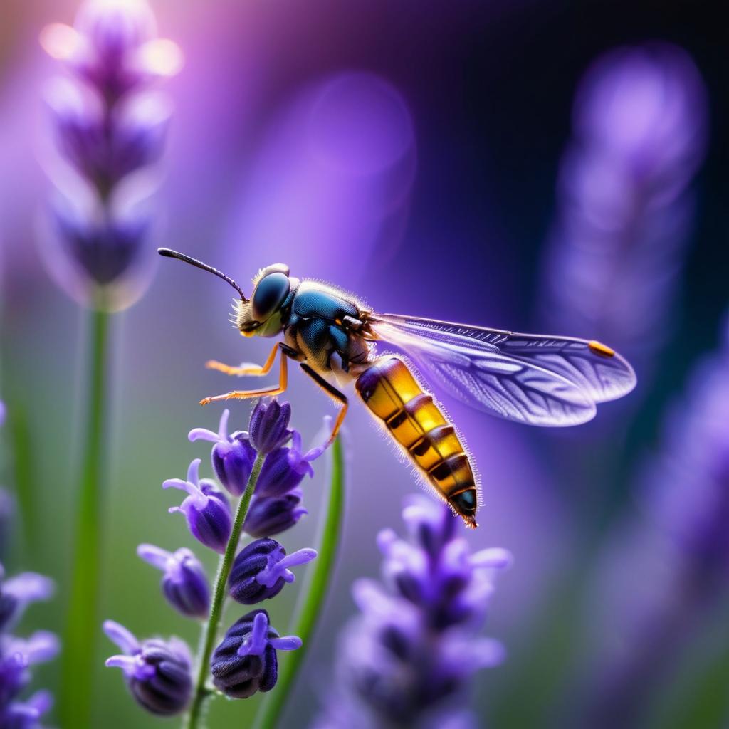 Captivating Macro of Firefly on Lavender