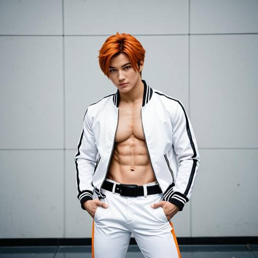 Muscular Kazuma Kuwabara Cosplay Costume