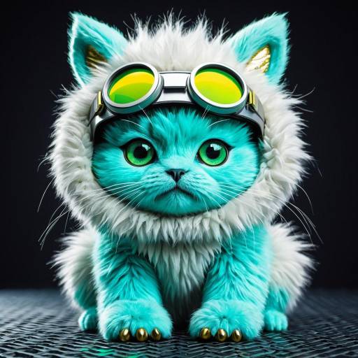 Adorable Futuristic Fluffy Creature Artwork Adorable Futuristic Fluffy Creature Artwork