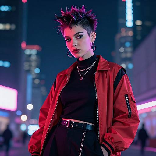 Edgy Gender-Fluid Urban Fashion Portrait