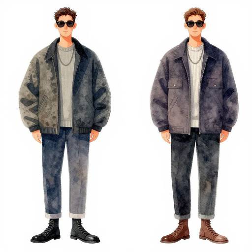 Modern Male Fashion Illustration