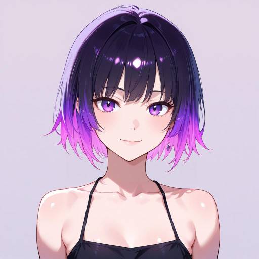 Cyborg in Sleek Black Dress