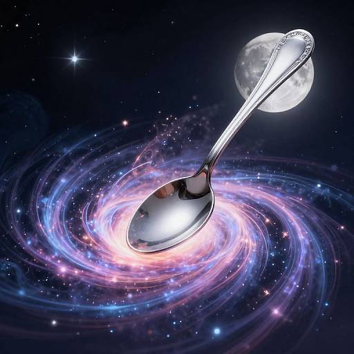 Cosmic Silver Spoon Stirring Vortex