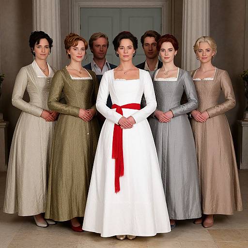 Six Boleyn Woman in White Dress