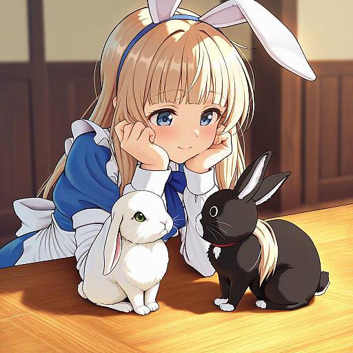 Illustration of Anko (gochiusa), gochuumon wa usagi desu ka? in the style of Solar (happymonk)