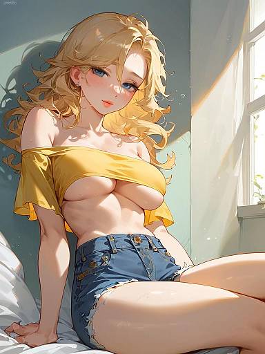 Petite Woman in Summer Fashion Pose