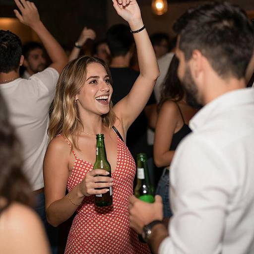 Lively Party Scene with Happy Guests