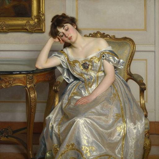 Classical Portrait of Elegant Woman