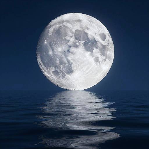 Stunning Photorealistic Blue Moon Landscape