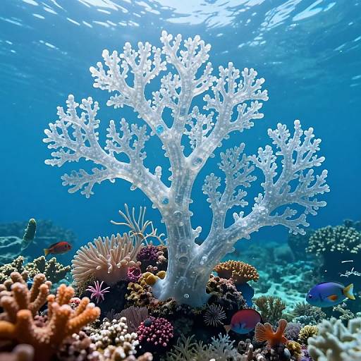 Ethereal Underwater Crystal Trees