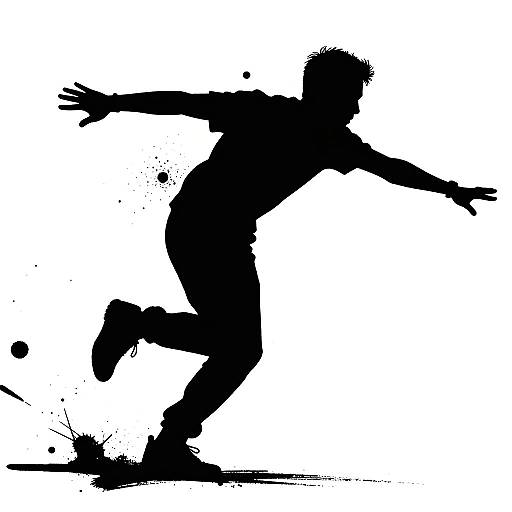 Bold Urban Ink Silhouette in Motion