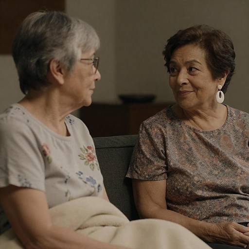 Intimate Moment Between Two Friends