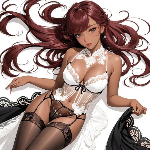 Graceful Lingerie Art with Cowboy Shot Graceful Lingerie Art with Cowboy Shot