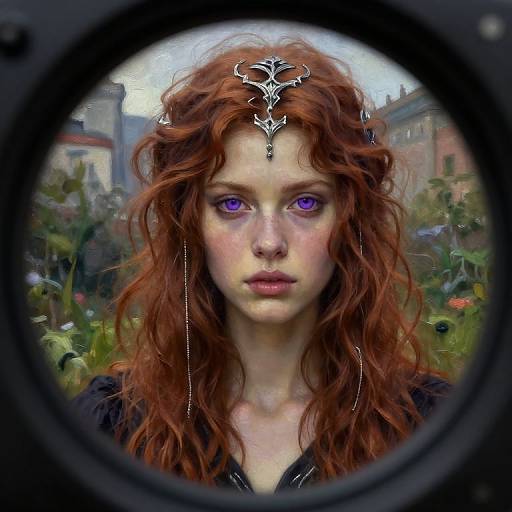 Enigmatic Wanderer in Hyperrealistic Oil