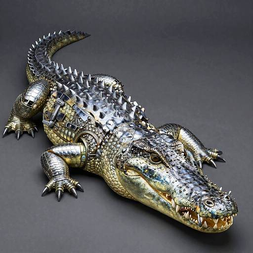 Cyborg T1000 Crocodile with Chrome Scales