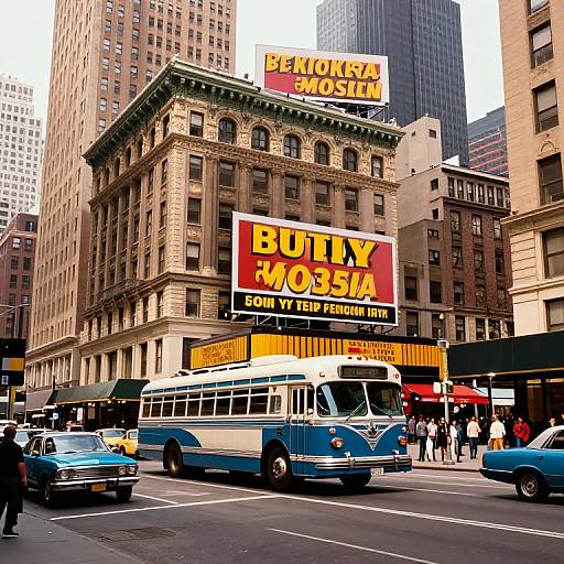 Vintage 1950s New York Street Scene