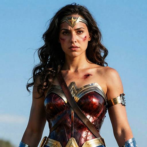 Photorealistic European Wonder Woman Portrait