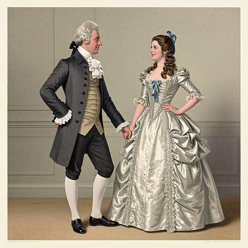 1940s Print of 18th Century Fashion