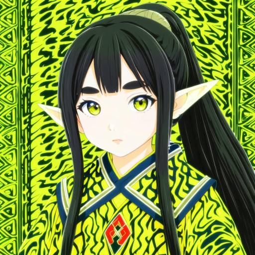 Illustration of Akari (raigou), original in the style of Kionant