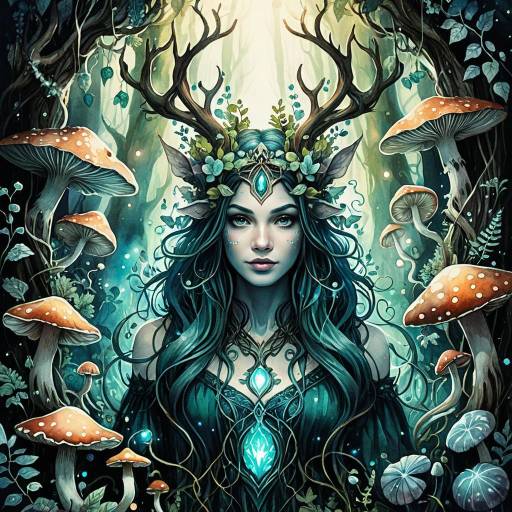 Enchanting Dreamlike Forest Spirit Artwork Enchanting Dreamlike Forest Spirit Artwork