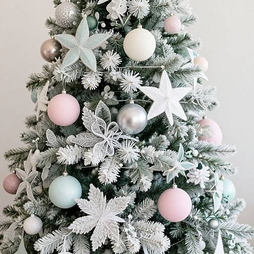 Pastel Colors Christmas Tree Decor