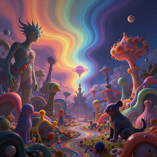 Psychedelic Alternate Universe Gravity Art