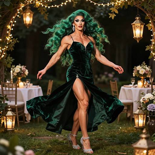 Hyper-Realistic Finnish Drag Queen Bodybuilder