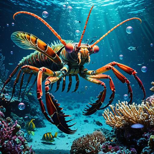 Colossal Mantis Shrimp Underwater