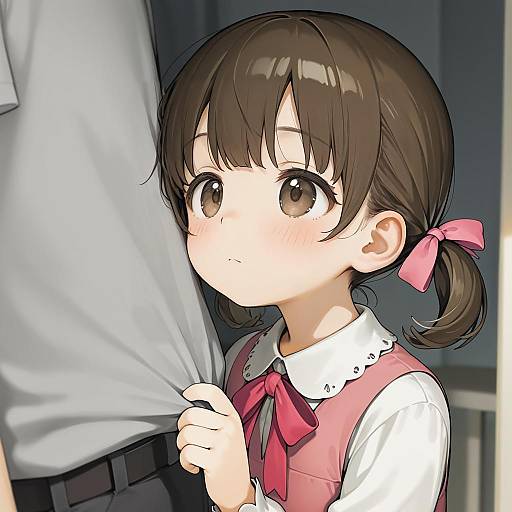 Illustration of Doujima nanako, persona in the style of Seramikku