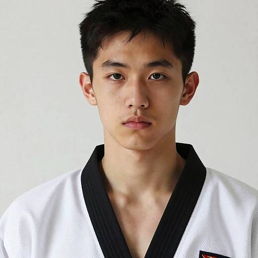 Ultra-Realistic Taekwondo Warrior Portrait