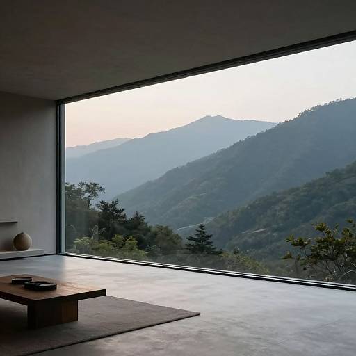 Minimalist Mountain Sanctuary Serenity