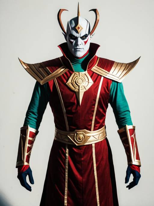 Realistic Man in Shinnok Cosplay