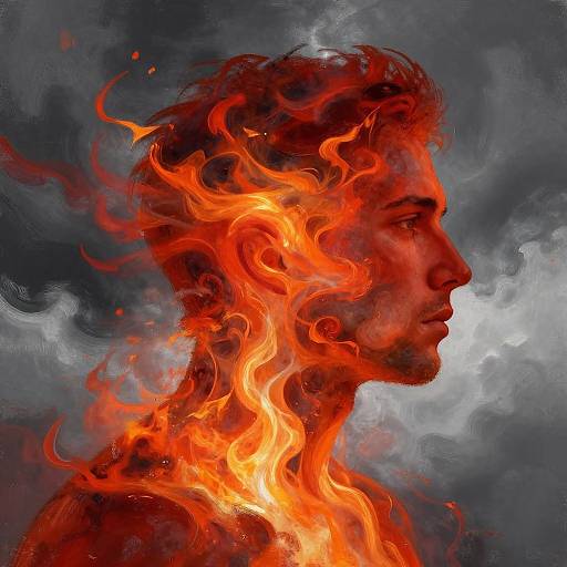 Fiery Storm Temperament Silhouette