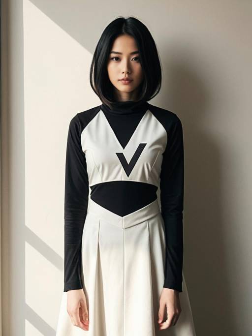 Woman in Serial Designation V Cosplay Costume