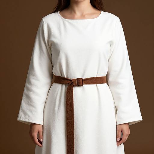 Medieval Woman in Tunic Dress