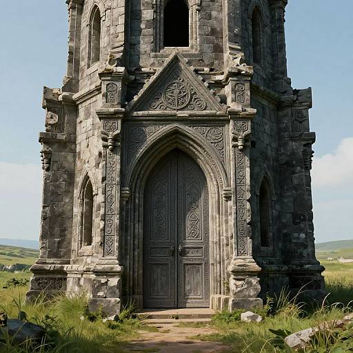 Mystic Ruined Wizard Tower in Grasslands