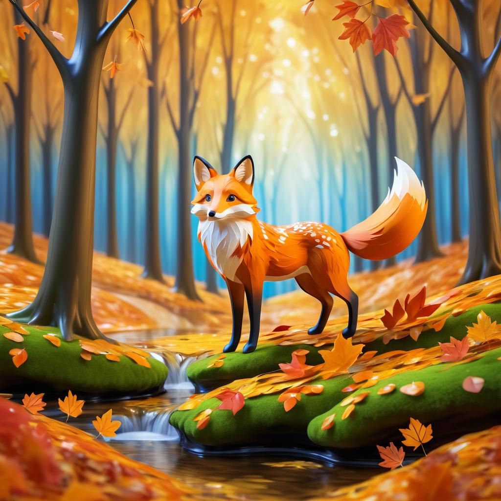 Charming Fox in Vibrant Autumn Bliss