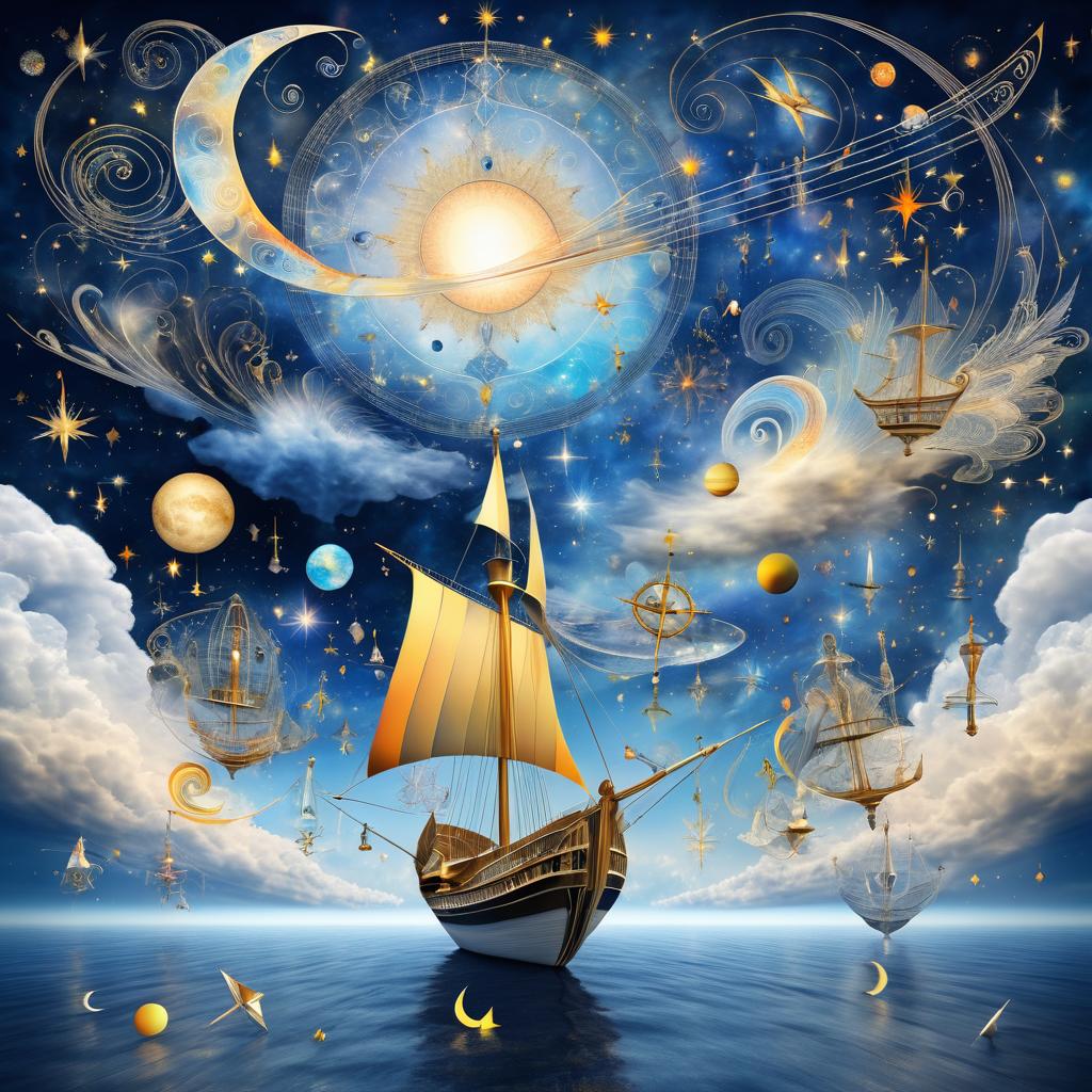 Celestial Sky Sailor in Artistic Splendor