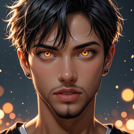 Vibrant Tanned South Asian Male Portrait