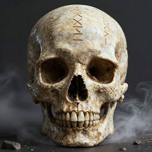 Mystical Ancient Skull Concept Art