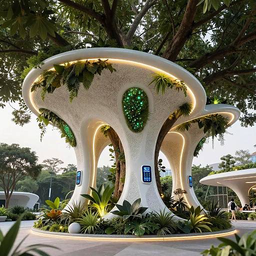 Futuristic Nano-Tech Tree Pavilion