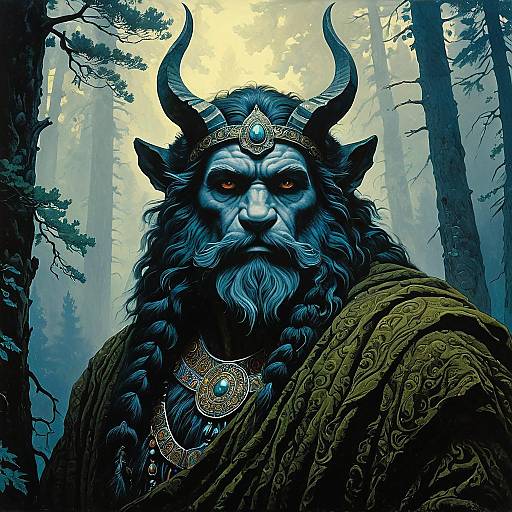 Mystical Forest Guardian Portrait